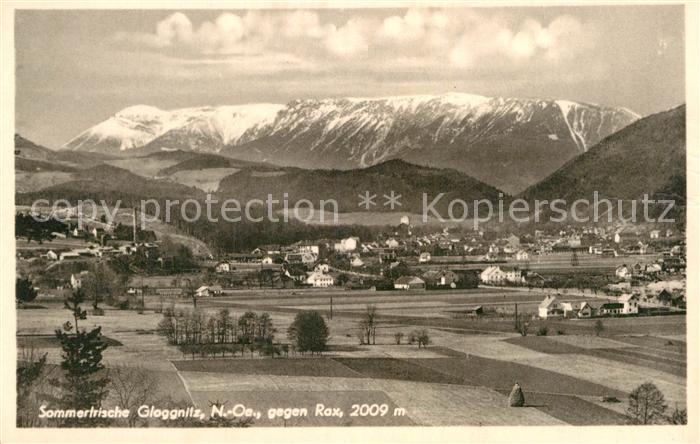 Gloggnitz Niederoesterreich mit Rax