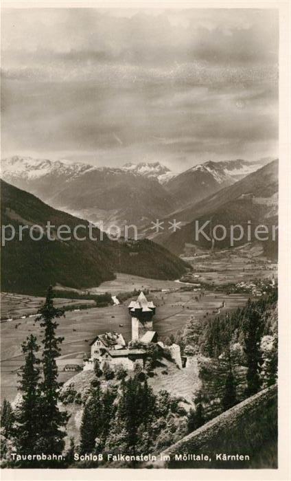 Kaernten Tauernbahn Schloss Falkenstein im Moelltale