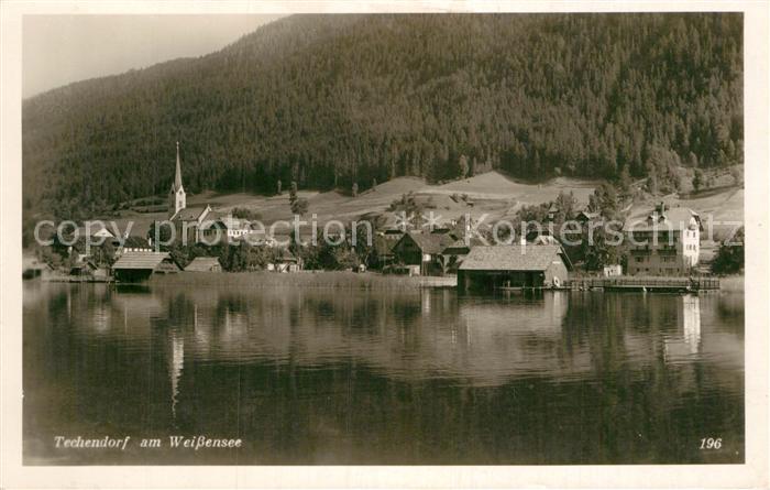 Techendorf Weissensee Ortsblick