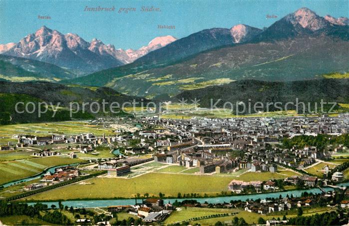 Innsbruck Panorama mit Serles Habicht Salie