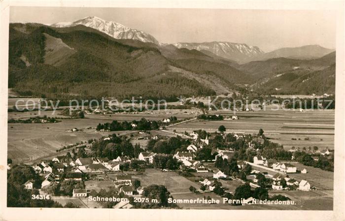 Pernitz Niederoesterreich mit Schneeberg
