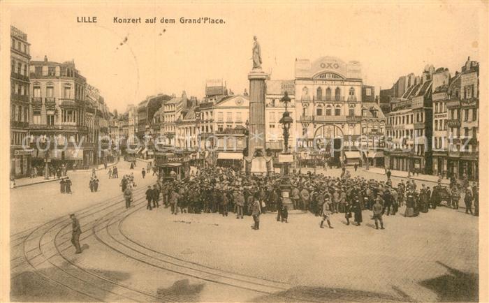 Lille Antwerpen Konzert auf dem Grand Place