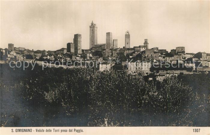 San Gimignano Veduta delle Torri presa dal Poggio