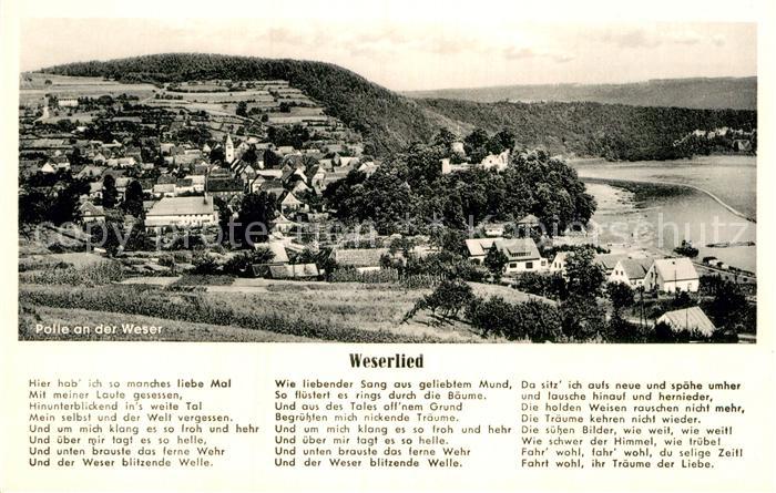 Liederkarte Weserlied