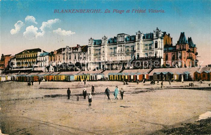 Blankenberghe Plage et L Hotel Victoria