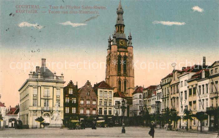 Kortrijk West-Vlaanderen Tour de l'Eglise Saint Martin