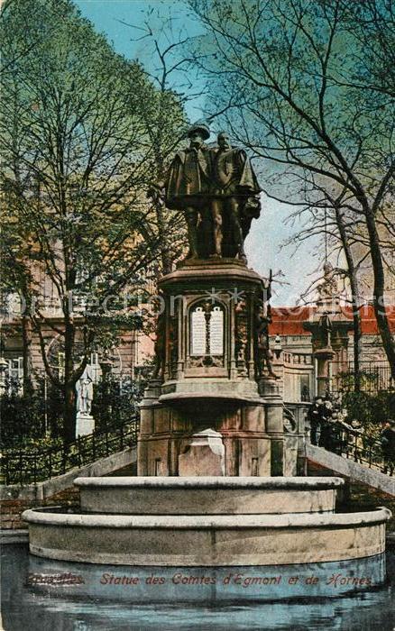 Bruxelles Bruessel Statue des Comtes d Egmont et de Hornes