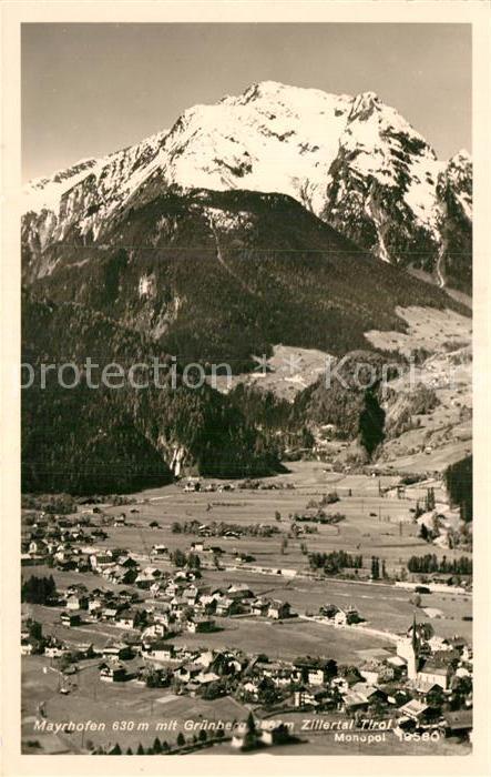 Mayrhofen Zillertal Gruenberg Teilansicht