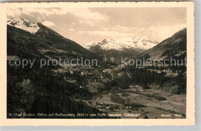Bad Gastein Panorama mit Radhausberg