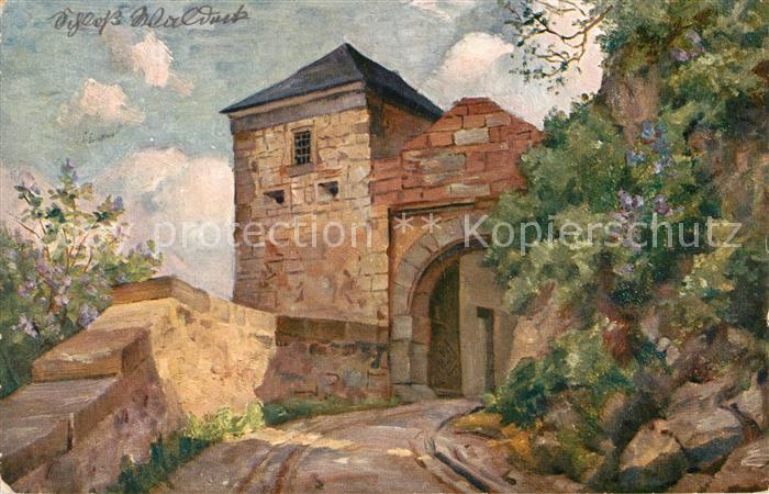 Bad Wildungen Schloss Waldeck Kuenstlerkarte