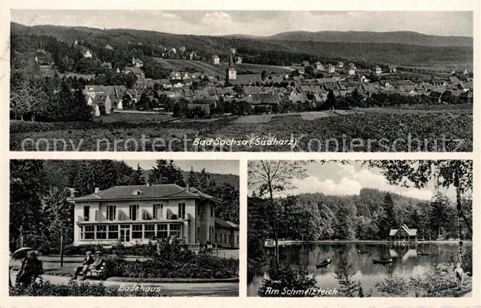 Bad Sachsa Harz Gesamtansicht Badehaus Schmelzteich