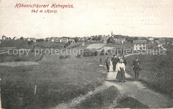 Hohegeiss Harz Teilansicht Feldweg Spaziergang