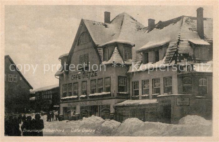 Braunlage Harz Cafe Dietze im Winter