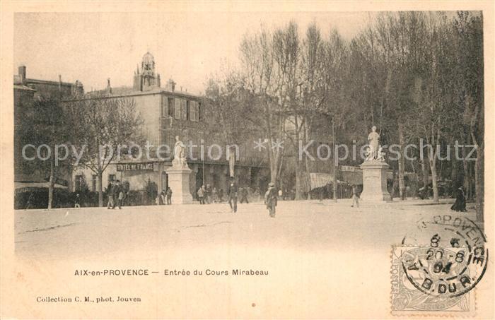 Aix-en-Provence Entree du Cours Mirabeau Monument