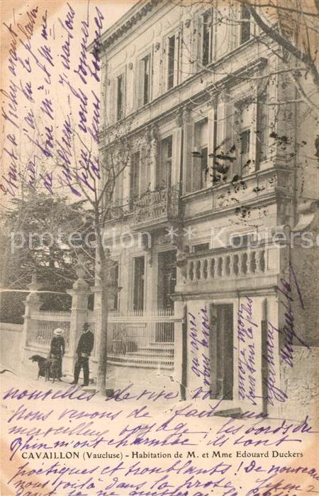 Cavaillon Habitation de M et Mme Edouard Duckers