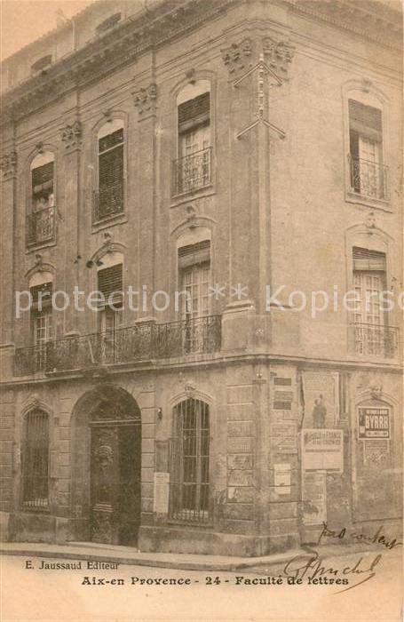 Aix-en-Provence Faculte de lettres