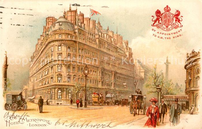 London Hotel Metropole Illustration