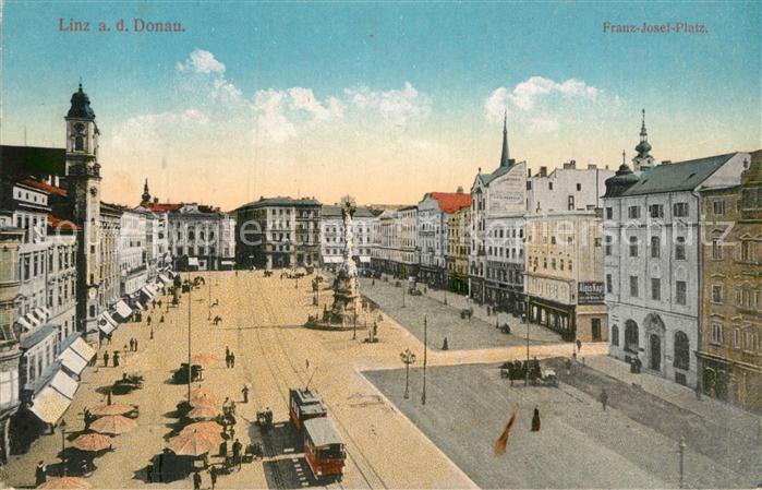 Linz Donau Franz Josef Platz Pestsaeule