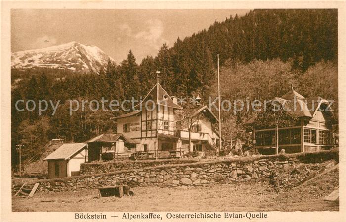 Boeckstein Alpenkaffee oesterreichische Evian Quelle