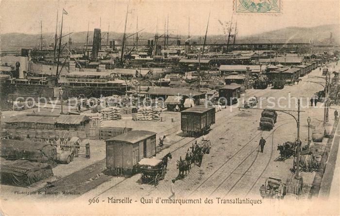 Marseille Bouches-du-Rhone Quai d embarquement des Transatlantiques