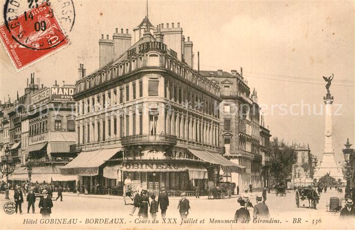 Bordeaux Cours du XXX Juillet Monument des Girondins