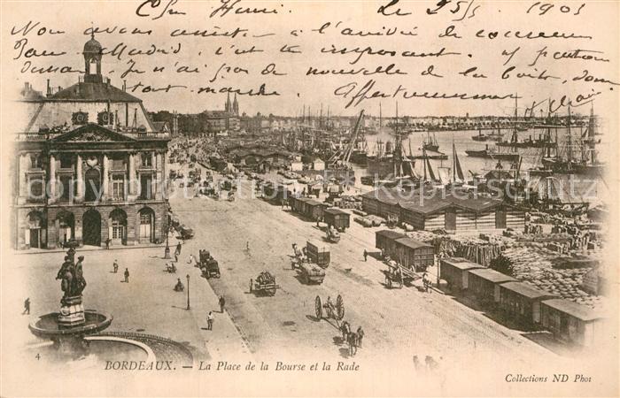 Bordeaux Place de la Bourse et la Rade