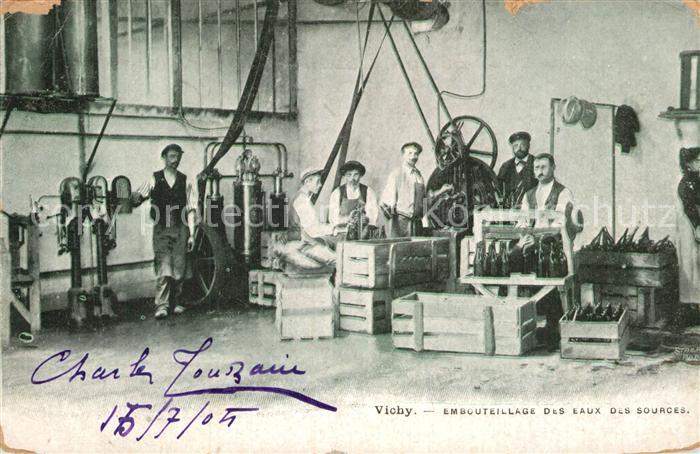 Vichy Allier Embouteillage des eaux des sources