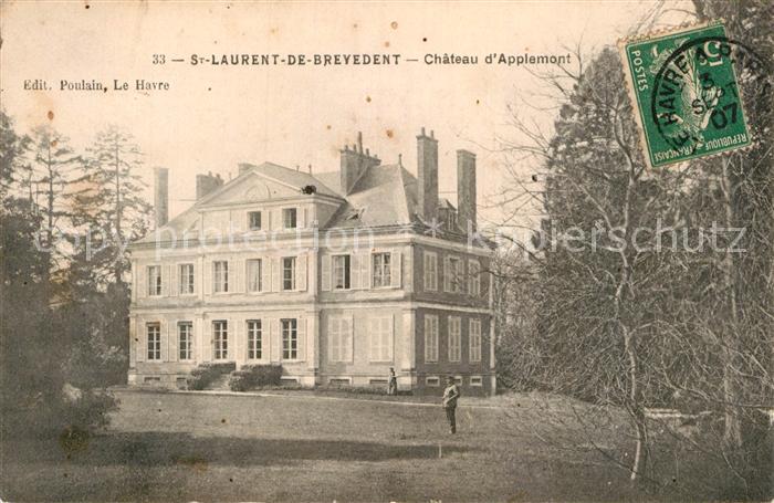 Saint-Laurent-de-Brevedent Chateau d Applemont