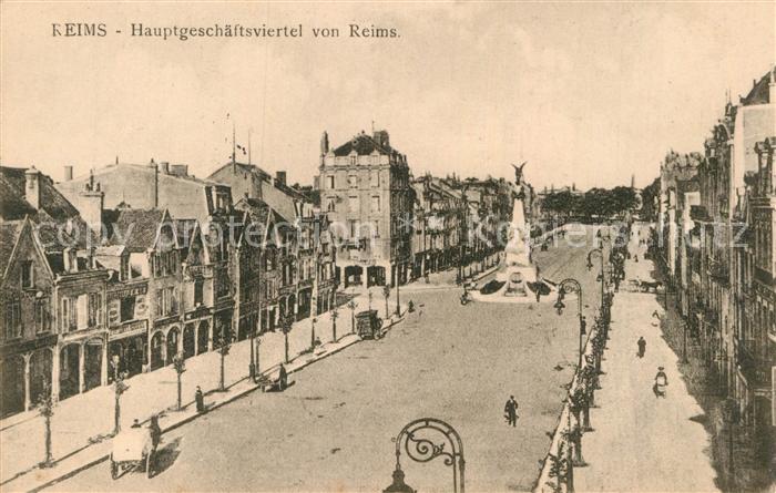 Reims Champagne Ardenne Hauptgeschaeftsviertel Denkmal