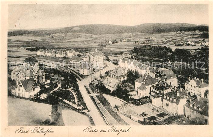 Bad Salzuflen Partie am Kurpark Fliegeraufnahme