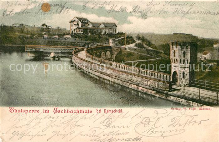 Remscheid Talsperre im Eschbachtal