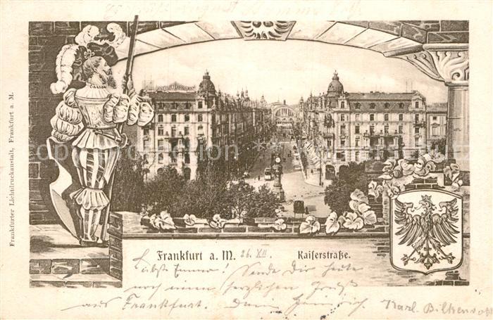 Frankfurt Main Kaiserstrasse Garde Wappen
