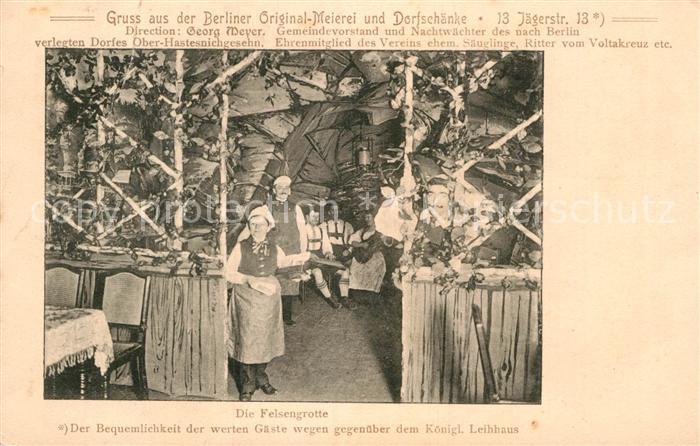 BERLIN  CITY Berliner Original Meierei Dorfschaenke Felsengrotte