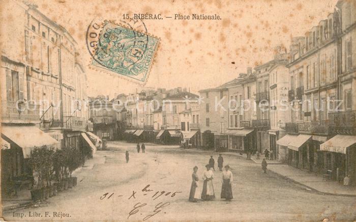Riberac Place Nationale