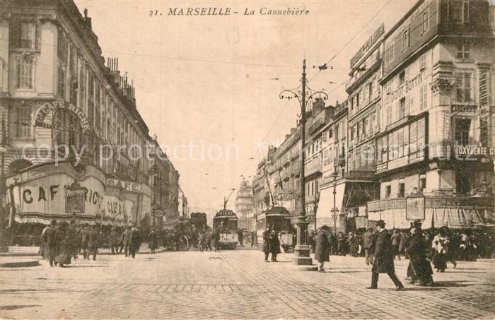 Marseille Bouches-du-Rhone La Cannebiere