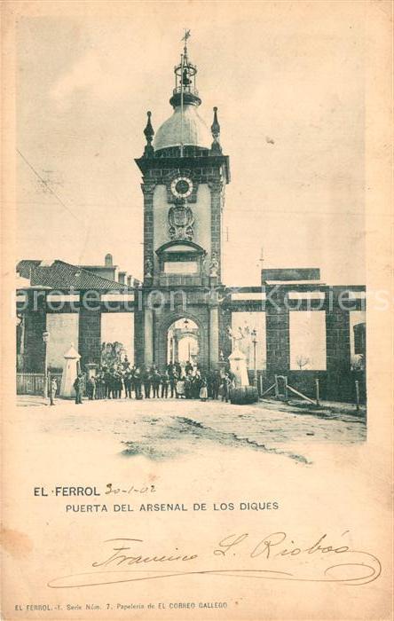 El Ferrol Puerta del Arsenal de los diques