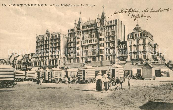 Blankenberghe Les Hotels sur la Digue