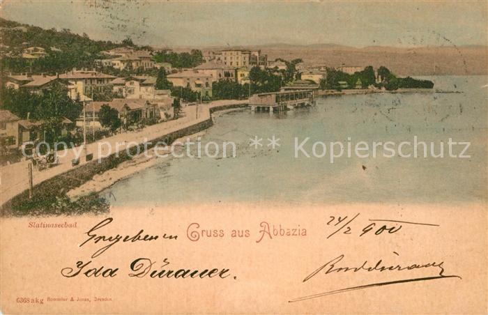 Opatija Abbazia Slatinaseebad Panorama Kueste