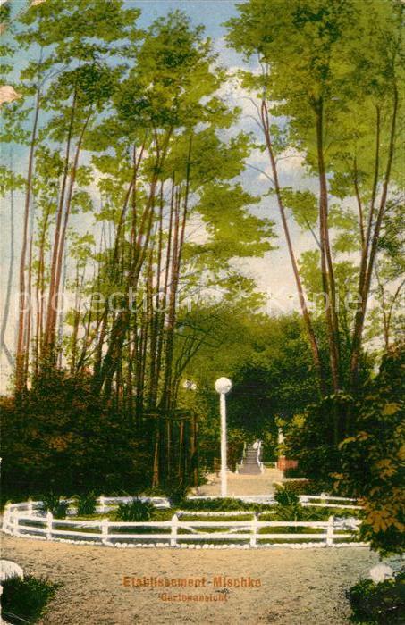 Graudenz Westpreussen Etablissement Mischke Gartenansicht