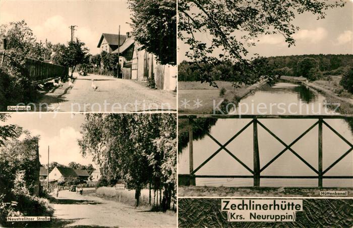 Zechlinerhuette Dorfstrasse Neustrelitzer Strasse Huettenkanal