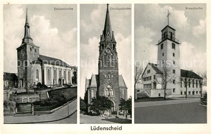 Luedenscheid Erloeserkirche Christuskirche Kreuzkirche