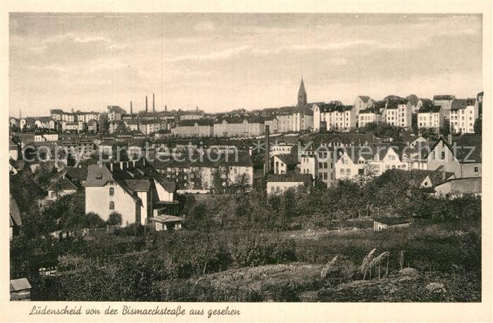 Luedenscheid von der Bismarckstrasse aus gesehen