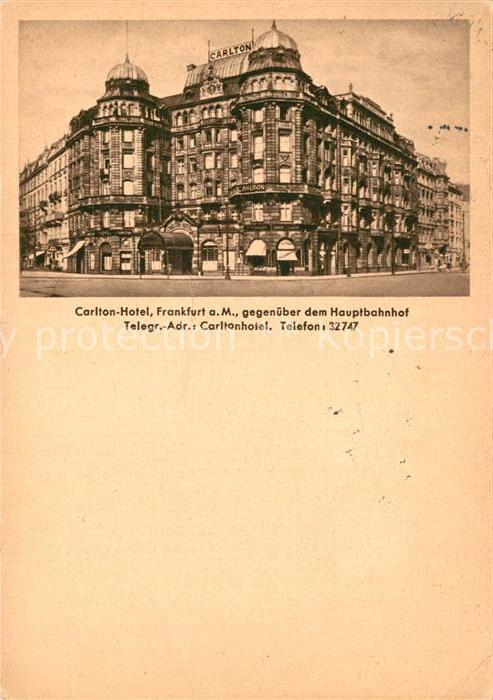 Frankfurt Main Carlton Hotel