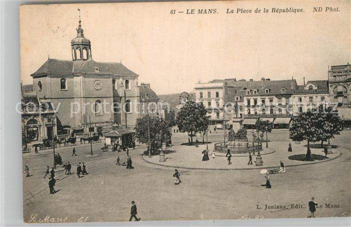 Le Mans Sarthe Place de la Republique Monument