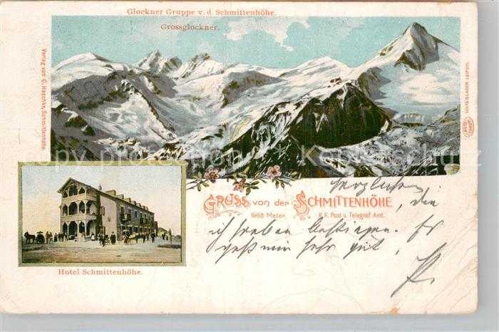 Schmittenhoehe Panorama Glockner Gruppe Grossglockner Hohe Tauern Berghotel