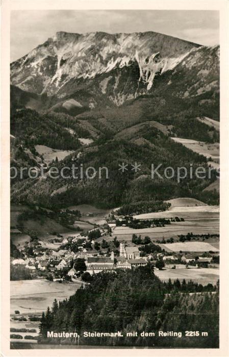 Mautern Steiermark Fliegeraufnahme mit Reiting