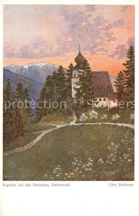 Stolzalpe Kapelle Kuenstlerkarte Otto Stoilzner