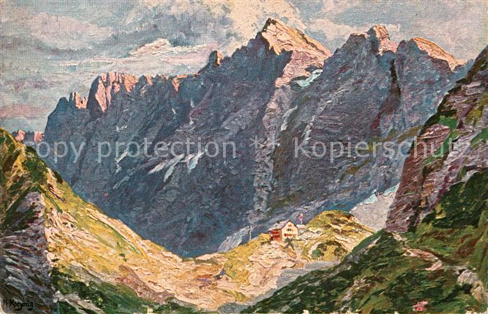 Lamsenjochhuette Kuenstlerkarte