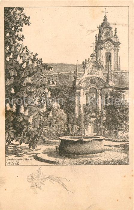 Duernstein Wachau Kuenstlerkarte Ulf Seidl Pfarrhof