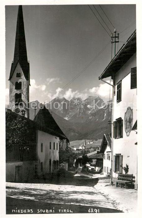 Mieders Tirol Ortspartie Kirche Stubai